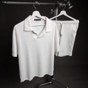 سوت مارسيليا تيشرت ياقه وشورت